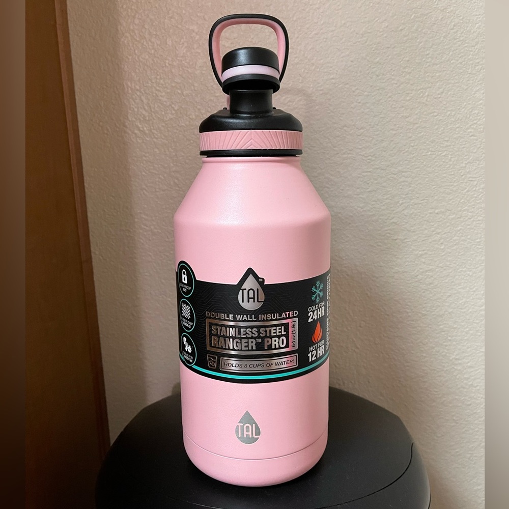 TAL Ranger Pro 64 oz Blush Stainless Steel
Water Bottle